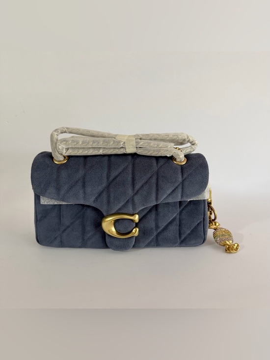 Coach Handbags - Coach - Quilted Tabby Shoulder Bag 26 in Light Denim